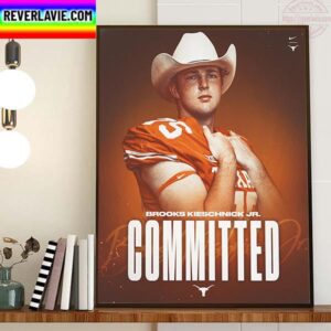 Brooks Kieschnick Jr Committed Texas Baseball Home Decor Poster Canvas