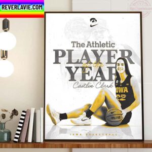 Caitlin Clark Is The Athletic WBB Player Of The Year Home Decor Poster Canvas