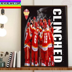 Calgary Wranglers Clinched 2023 Calder Cup Playoffs Home Decor Poster Canvas