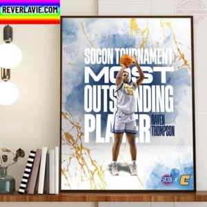 Chattanooga Womens Basketball Raven Thompson Is MOP 2023 SoCon Tournament Home Decor Poster Canvas
