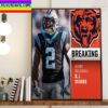 Chicago Bears Acquiring WR DJ Moore Home Decor Poster Canvas