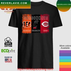 Cincinnati Bengals Cincinnati Bearcats and Cincinnati Reds Team Players 2023 T-shirt