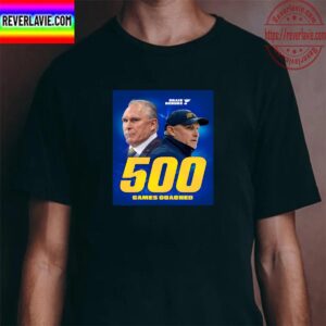 Craig Berube 500 Games Coached In NHL Unisex T-Shirt
