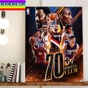 Damian Lillard Joins All Time List Most Points In NBA Game Home Decor Poster Canvas