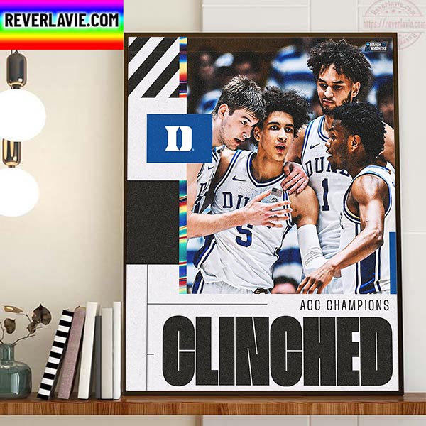 Duke Blue Devils Mens Basketball Are 2023 ACC Champions Home Decor Poster Canvas Duke Blue Devils Mens Basketball Are 2023 ACC Champions Home Decor Poster Canvas