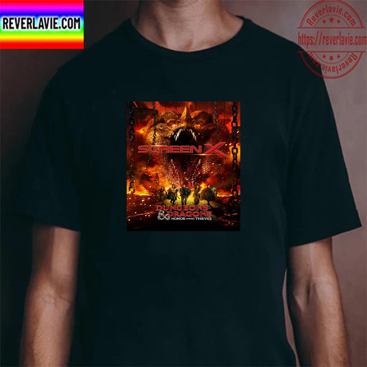 Dungeons And Dragons Honor Among Thieves ScreenX Official Poster Classic T-Shirt Dungeons And Dragons Honor Among Thieves ScreenX Official Poster Classic T-Shirt