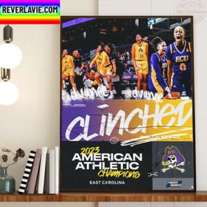 East Carolina Pirates Womens Basketball Are 2023 American Athletic Conference Champions Home Decor Poster Canvas