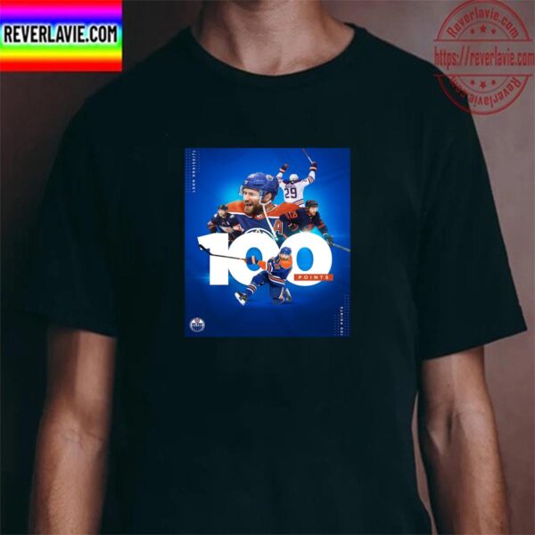Edmonton Oilers Leon Draisaitl Has Hit 100 Points On The NHL Season Classic T-Shirt