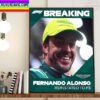 Fernando Alonso Receives Penalty And Drops Down To P4 In Jeddah Saudi Arabian GP F1 Home Decor Poster Canvas