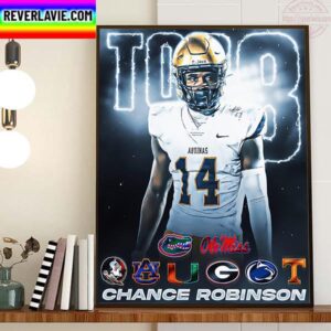 Four Star WR Chance Robinson Is Down To 8 Schools Home Decor Poster Canvas