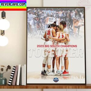 Gardner Webb Runnin Bulldogs Womens Basketball Are 2023 Big South Conference Champions Home Decor Poster Canvas