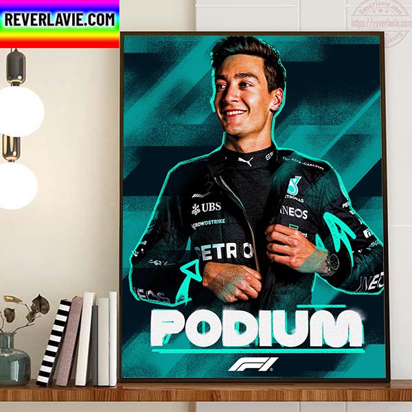 George Russell Podium In Jeddah Saudi Arabian GP F1 Home Decor Poster Canvas George Russell Podium In Jeddah Saudi Arabian GP F1 Home Decor Poster Canvas