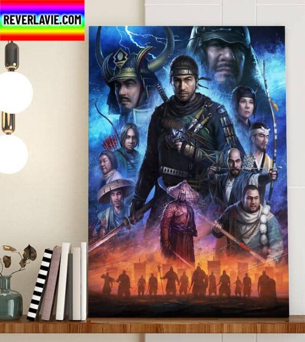Ghost Of Tsushima Fan Art Poster Home Decor Poster Canvas