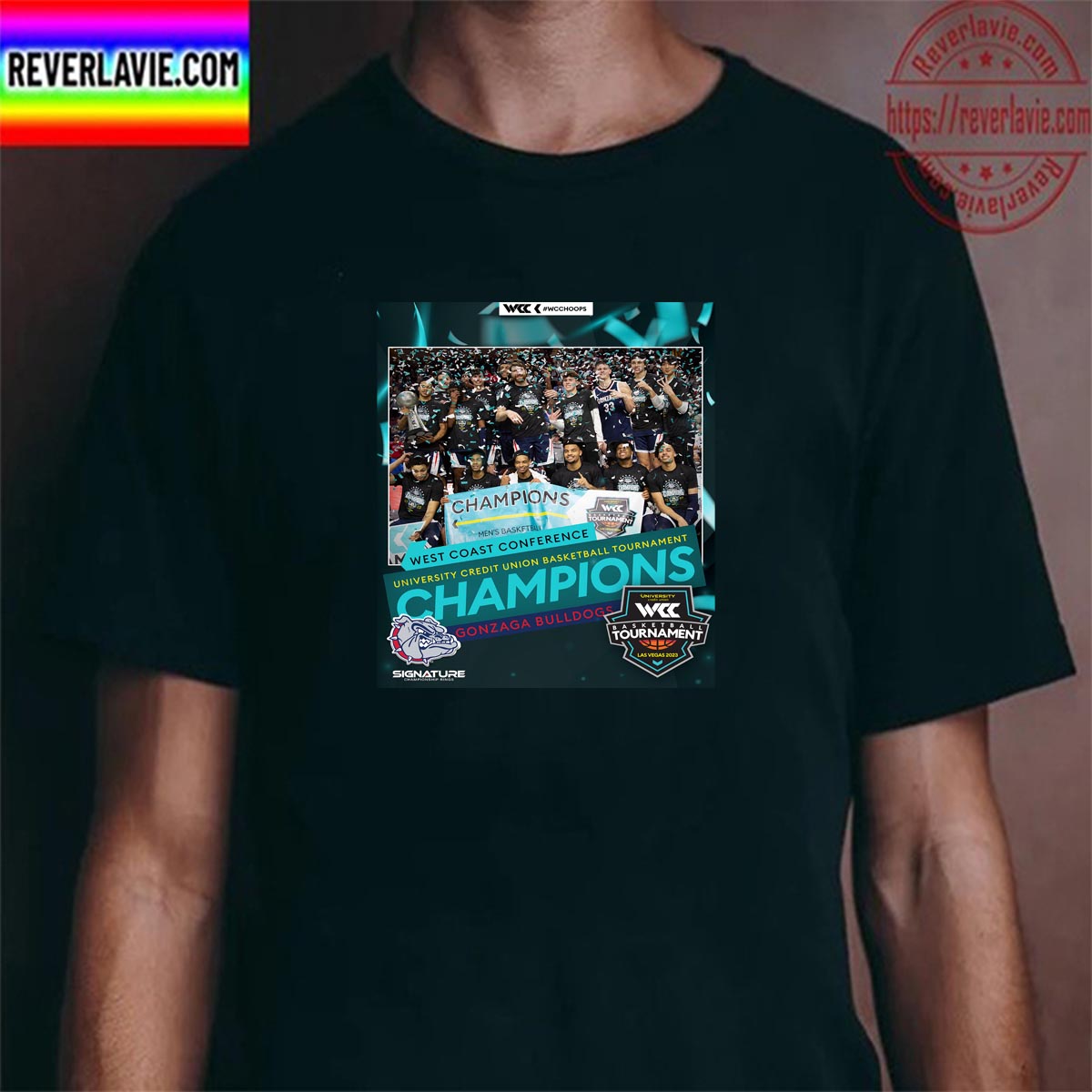 Gonzaga Bulldogs Mens Basketball Are 2023 West Coast Conference University Credit Union Basketball Tournament Champions Unisex T-Shirt Gonzaga Bulldogs Mens Basketball Are 2023 West Coast Conference University Credit Union Basketball Tournament Champions Unisex T-Shirt