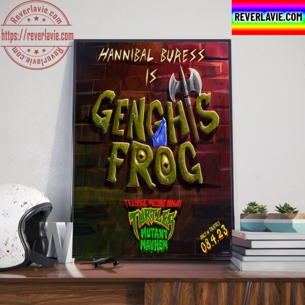 Hannibal Buress Is Genghis Frog In Teenage Mutant Ninja Turtles Mutant Mayhem Home Decor Poster Canvas