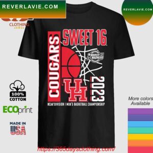 Houston Cougars Sweet 16 Ncaa Division I Men’s Basketball Championship T-shirt