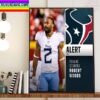 Houston Texans Signing WR Robert Woods Home Decor Poster Canvas