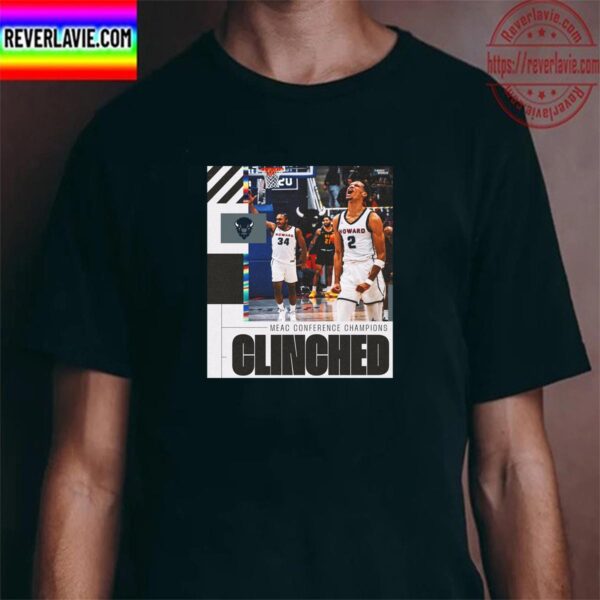 Howard Bison Mens Basketball Are 2023 Mid Eastern Athletic Conference Champions Classic T-Shirt