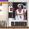 Iona Gaels Mens Basketball Are 2023 MAAC Champions Home Decor Poster Canvas