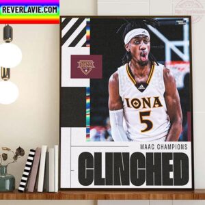 Iona Gaels Mens Basketball Are 2023 MAAC Champions Home Decor Poster Canvas