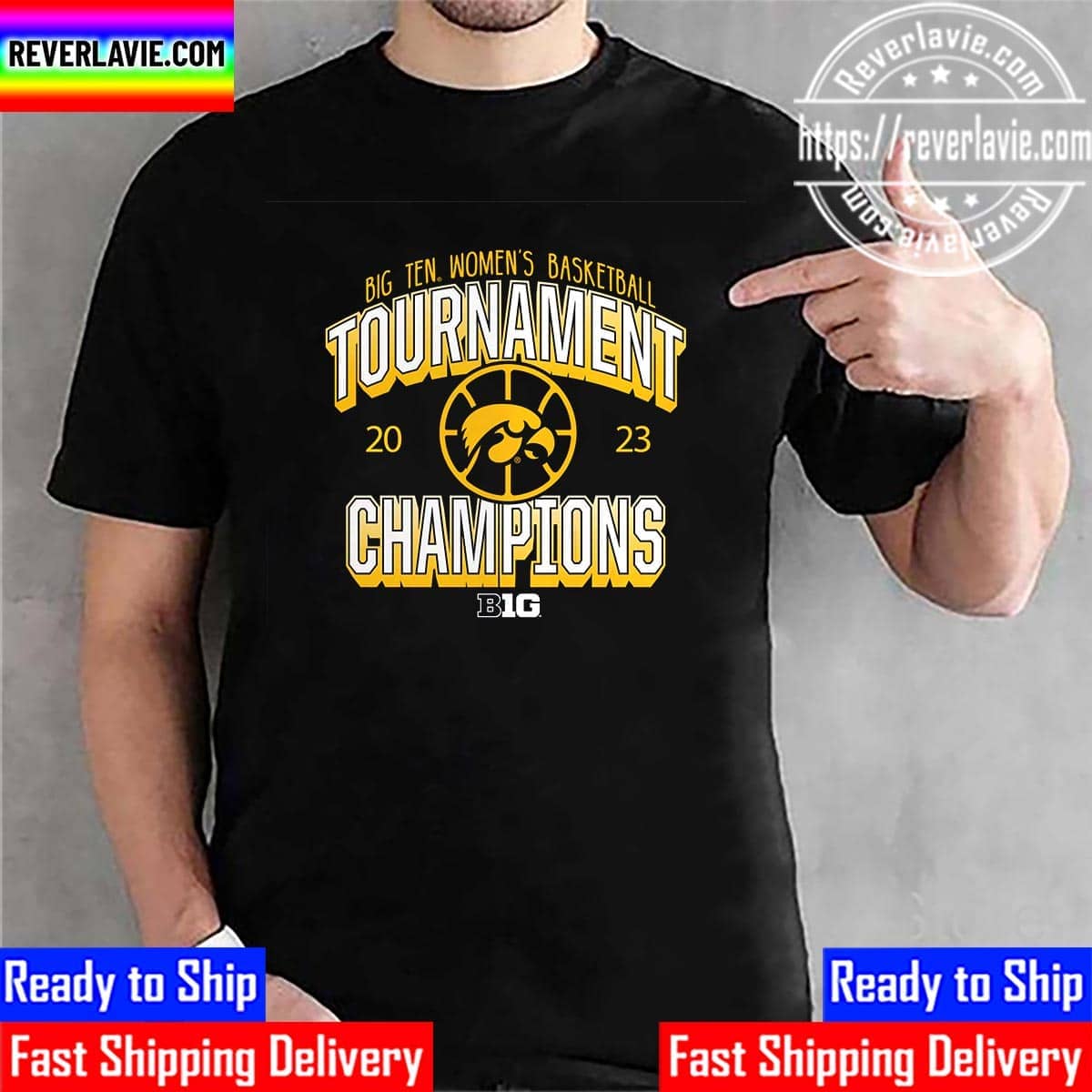 Iowa Hawkeyes 2023 Big Ten Womens Basketball Tournament Champions Unisex T-Shirt Iowa Hawkeyes 2023 Big Ten Womens Basketball Tournament Champions Unisex T-Shirt