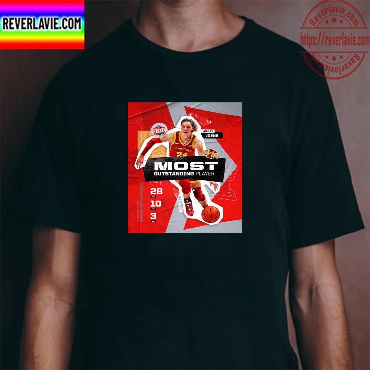 Iowa State Athletics Ashley Joens Is 2023 Big 12 Conference MOP Classic T-Shirt Iowa State Athletics Ashley Joens Is 2023 Big 12 Conference MOP Classic T-Shirt