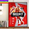 Jamie Oleksiak 500 Career NHL Games With Seattle Kraken Home Decor Poster Canvas