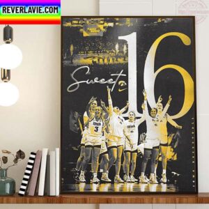 Iowa Womens Basketball Sweet 16 NCAA March Madness Home Decor Poster Canvas