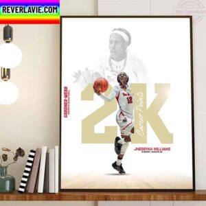 Jhessyka Williams 2K Career Point Club With Gardner Webb Runnin Bulldogs Womens Basketball Home Decor Poster Canvas