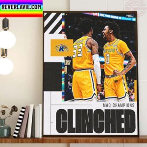Kent State Golden Flashes Mens Basketball Are 2023 MAC Champions Home Decor Poster Canvas