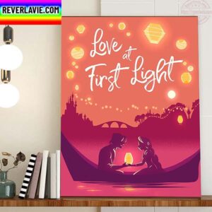 Love At First Light In Tangled Of Disney Home Decor Poster Canvas
