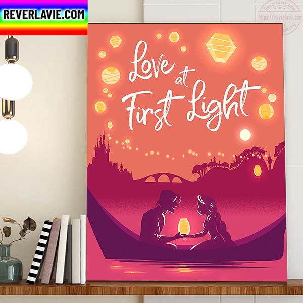 Love At First Light In Tangled Of Disney Home Decor Poster Canvas Love At First Light In Tangled Of Disney Home Decor Poster Canvas