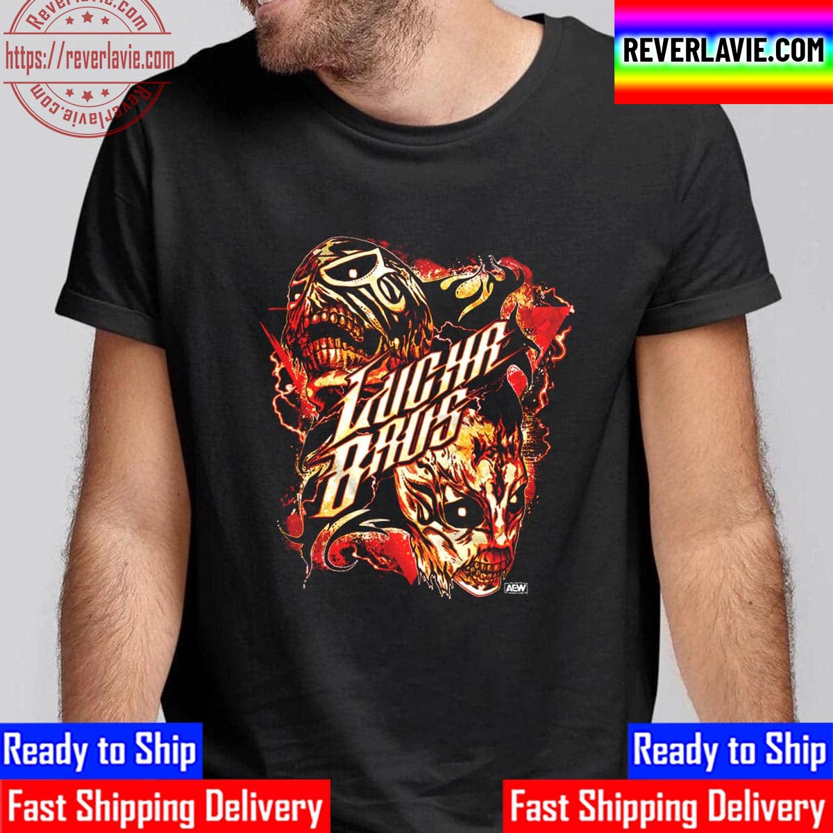 Lucha Bros Del Infierno Unisex T-Shirt Lucha Bros Del Infierno Unisex T-Shirt