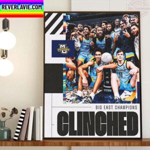 Marquette Golden Eagles Mens Basketball Are 2023 Big East Tournament Champions Home Decor Poster Canvas