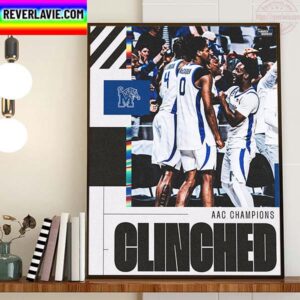 Memphis Tigers Mens Basketball Are 2023 AAC Champions Home Decor Poster Canvas