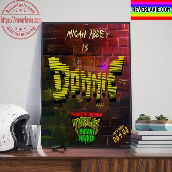 Micah Abbey Is Donatello In Teenage Mutant Ninja Turtles Mutant Mayhem Home Decor Poster Canvas