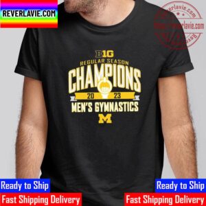 Michigan Wolverines 2023 Big Ten Mens Gymnastics Regular Season Champions Unisex T-Shirt