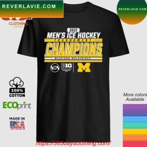 Michigan Wolverines Blue 84 2023 Big Ten Men’s Ice Hockey Conference Tournament Champions T-Shirt