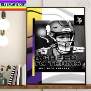 Minnesota Vikings Have Agreed To Terms With QB Nick Mullens Home Decor Poster Canvas