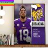 Minnesota Vikings Waive CB Cam Dantzler Home Decor Poster Canvas