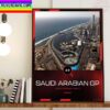 Oracle Red Bull Racing F1 Team In Saudi Arabian GP At Jeddah Corniche Circuit Home Decor Poster Canvas