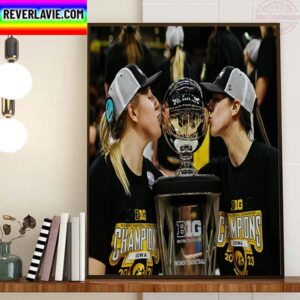 Monika Czinano x Caitlin Clark Iowa Hawkeyes Womens Basketball Are Winners BIG Ten Tournament Champions Home Decor Poster Canvas