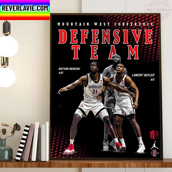 Mountain West Conference Defensive Team Home Decor Poster Canvas Mountain West Conference Defensive Team Home Decor Poster Canvas