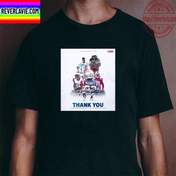 New England Patriots Thank You And Congratulations To Devin McCourty Unisex T-Shirt