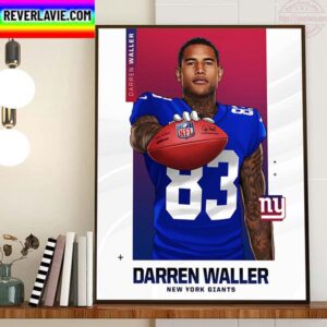 New York Giants Finalizing Trade To Acquire TE Darren Waller From Las Vegas Raiders Home Decor Poster Canvas