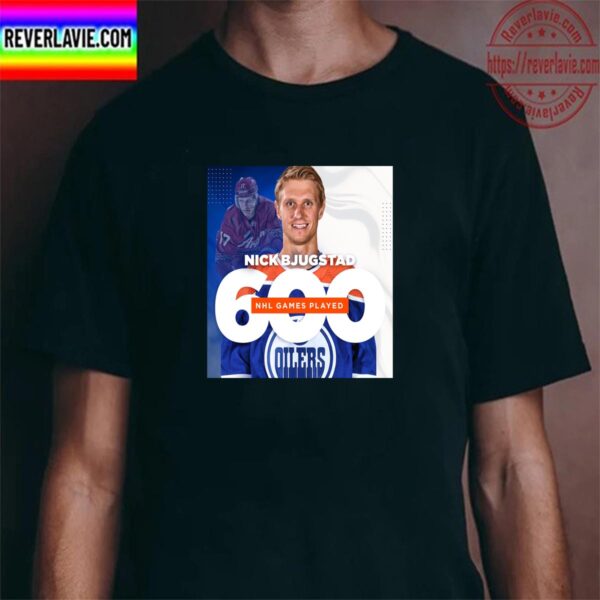 Nick Bjugstad 600 NHL Games Played With Edmonton Oilers Unisex T-Shirt