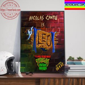 Nicolas Cantu Is Leonardo In Teenage Mutant Ninja Turtles Mutant Mayhem Home Decor Poster Canvas