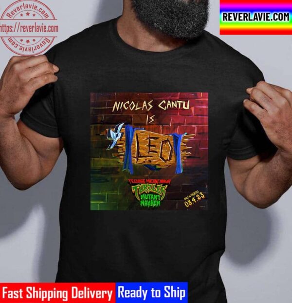 Nicolas Cantu Is Leonardo In Teenage Mutant Ninja Turtles Mutant Mayhem Unisex T-Shirt