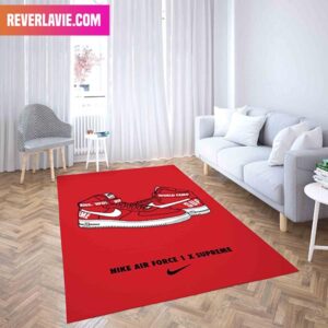 Nike Air Force 1 x Supreme Sneaker Concepts Home Decor Sneaker Rug