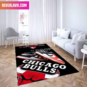 Nike Dunk Low NBA 75th Anniversary Chicago Bulls Sneaker Rug Home Decor